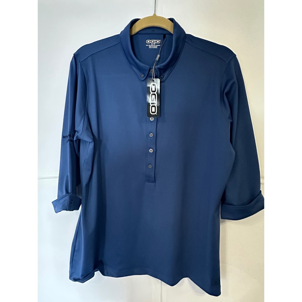 OGIO Golf Polo Shirt Button Up Long Sleeve XL. NWT
